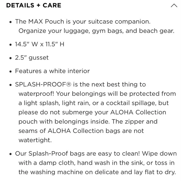 Aloha Collection Max Pouch
